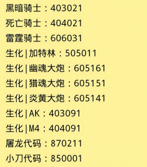 【转贴】全民枪战 修改 枪代码 全集整理