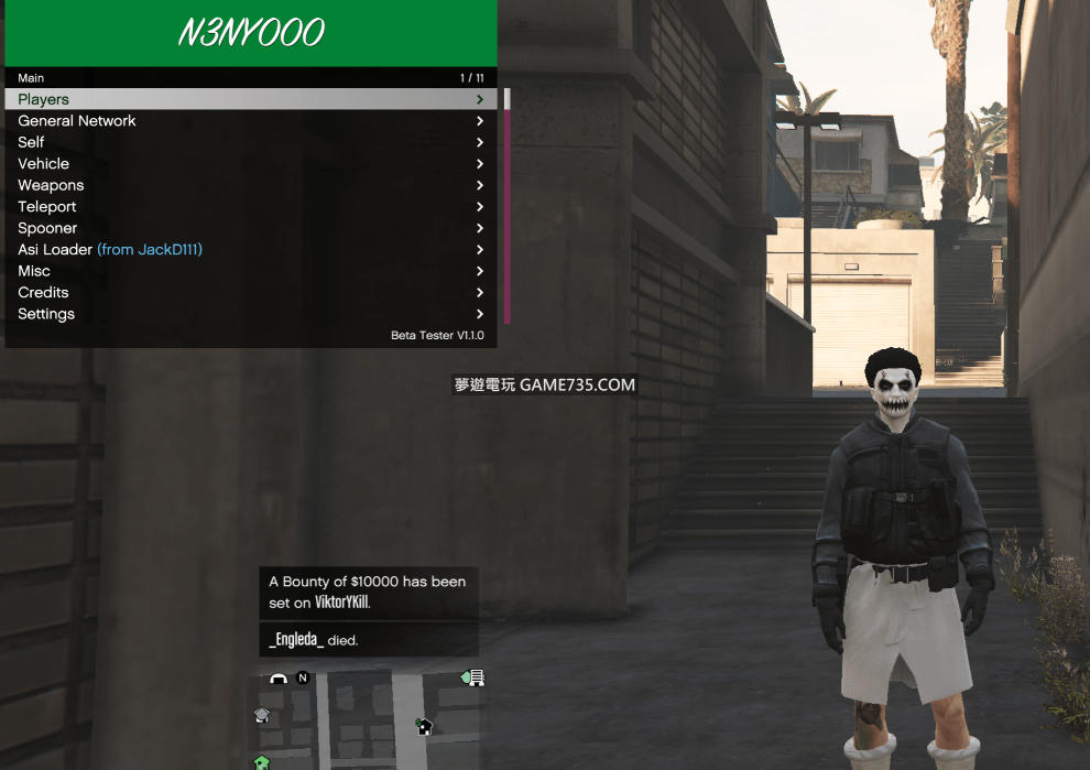 Gta5 N3ny000 免費菜單輔助v1 2 2 俠盜獵車手5 Gta5 作弊 夢遊電玩論壇 Game735 Com